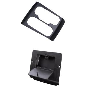 imageJDMCAR OneTouch Hidden Storage Box and Central Control Gear Shift Panel Trim Cover Compatible with 2023 2024 2025 2026 Chevy ColoradoGMC Canyon Accessories