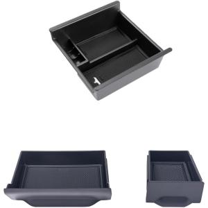 imageJDMCAR Storage Drawer and Center Console Organizer Black Trim Compatible with Toyota 4Runner Accessories 20142022 2023 2024