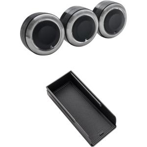 imageJDMCAR Upgrade Control Switch Knob and Phone Holder Tray Compatible with Toyota Tundra Accessories 2000 2001 2002 2003 2004 2005 2006