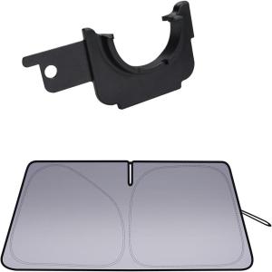 imageJDMCAR Windshield Sun Shade and Gas Cap Holder Compatible with Toyota Tacoma Accessories 20162023