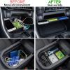 imageJDMCAR Center Console OrganizerArmrest Storage Tray and Front Windshield Sun Shade Compatible with Toyota RAV4 Accessories 20192024