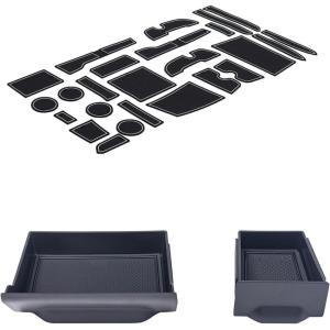 imageJDMCAR Liner Accessories White Trim and Storage Drawer Compatible with Toyota 4Runner Accessories 20142022 2023 2024