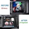 imageJDMCAR Center Console Organizer and PU Leather Console Cushion Compatible with Toyota Tacoma 20162022 2023