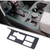 imageJDMCAR Central Control Gear Shift Panel Trim Cover and HalfSized Center Console Organizer Tray Compatible with 2022 2023 2024 2025 Toyota TundraSequoia Accessories