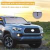 imageJDMCAR Windshield Sun Shade and Liner Accessories Red Trim Compatible with 20162022 2023 Toyota Tacoma Accessories