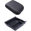 imageJDMCAR Center Console Organizer and PU Leather Console Cushion Compatible with Toyota Tacoma 20162022 2023