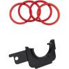 imageJDMCAR Gas Cap Holder and Premium Aluminum Alloy AC Vent Ring Inner Trim Red Compatible with Toyota Tacoma Accessories 20162023