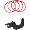 imageJDMCAR Gas Cap Holder and Premium Aluminum Alloy AC Vent Ring Outer Trim Red Compatible with Toyota Tacoma Accessories 20162023