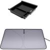 imageJDMCAR Windshield Sun Shade and Center Console Tray Organizer Black Trim Compatible with Toyota Tacoma Accessories 20162022 2023