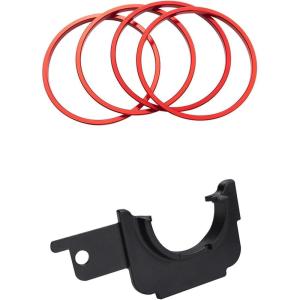 imageJDMCAR Gas Cap Holder and Premium Aluminum Alloy AC Vent Ring Outer Trim Red Compatible with Toyota Tacoma Accessories 20162023