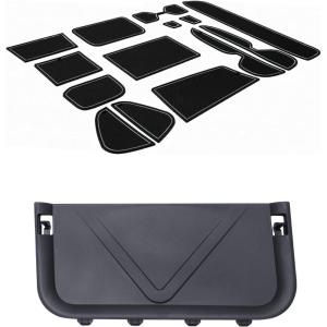 imageJDMCAR Liner Accessories Gray Trim and Rear Cargo Storage Baffle Compatible with Toyota RAV4 20192024 2025