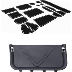 imageJDMCAR Liner Accessories White Trim and Rear Cargo Storage Baffle Compatible with Toyota RAV4 20192024 2025