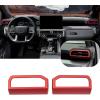 imageJDMCAR Center Console Organizer and Vent Outlet AC Decorative Cover Compatible with 2025 Toyota 4Runner Accessories
