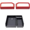 imageJDMCAR Center Console Organizer and Vent Outlet AC Decorative Cover Compatible with 2025 Toyota 4Runner Accessories