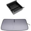 imageJDMCAR Windshield Sun Shade and Center Console Organizer Black Trim Compatible with 20102023 2024 Toyota 4Runner Accessories