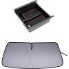 imageJDMCAR Windshield Sun Shade and Center Console Organizer Red Trim Compatible with 20102023 2024 Toyota 4Runner Accessories