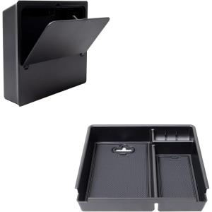 imageJDMCAR OneTouch Hidden Storage Box and Center Console Tray Compatible with 2025 Toyota 4Runner Accessories
