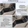 imageJDMCAR Center Console Organizer Compatible with GMC Acadia Accessories 20172022 2023 SL SLE SLT Denali AT4 Armrest Insert ABS Material Tray Secondary Storage Box
