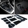 imageJDMCAR Center Console Organizer and Custom Liners Blue Trim Compatible with 2022 2021 2020 2019 RAV4 Accessories