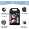 imageJDMCAR Center Console Tray Organizer Black Trim and Center Console Cushion Compatible with RAV4 2022 2021 2020 2019 Accessories