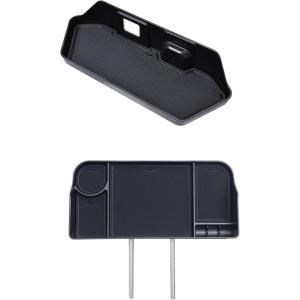 imageJDMCAR Center Console Hang Storage Box and Headrest Organizer Compatible with 2022 2023 2024 2025 Ford F150 Accessories