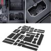 imageJDMCAR Liner Accessories Gray Trim and HalfSized Center Console Organizer Tray Compatible with 2022 2023 2024 2025 Toyota Tundra