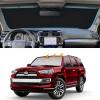 imageJDMCAR Windshield Sun Shade and Liner Accessories Black Trim Compatible with 20102023 2024 Toyota 4Runner Accessories