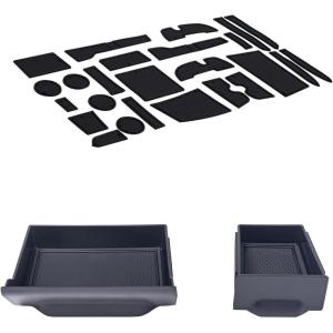 imageJDMCAR Liner Accessories Black Trim and Storage Drawer Compatible with Toyota 4Runner Accessories 20142022 2023 2024