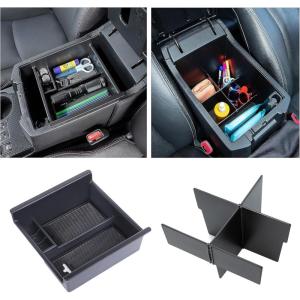imageJDMCAR Center Console Organizer Set and Secret Compartment Storage Compatible with Toyota 4Runner 20102023