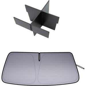 imageJDMCAR Windshield Sun Shade and Center Console Organizer Compatible with Toyota 4Runner Accessories 20102024