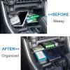 imageJDMCAR Center Console Organizer and Rear Cargo Storage Baffle Compatible with Toyota RAV4 20192025