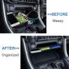 imageJDMCAR Center Console Organizer Red Tray and Rubber Liners Red Trim Compatible with 2019 RAV4