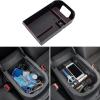 imageJDMCAR Center Console Organizer Red Tray and Rubber Liners Red Trim Compatible with 2019 RAV4