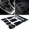 imageJDMCAR Center Console Organizer and Custom Liners Blue Trim Compatible with RAV4 2022 2021 2020 2019