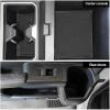 imageJDMCAR Liner Accessories Compatible with 2025 2026 4Runner Accessories Custom NonSlip Anti Dust Cup Holder and Door Pocket Inserts Kit Gray Trim  14 PC SetBlack Trim