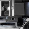 imageJDMCAR Liner Accessories Compatible with 2025 2026 4Runner Accessories Custom NonSlip Anti Dust Cup Holder and Door Pocket Inserts Kit Gray Trim  14 PC SetGray