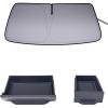 imageJDMCAR Storage Drawer and Windshield Sun Shade Compatible with Toyota 4Runner Accessories 20142024