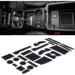 imageJDMCAR Liner Accessories White Trim and Front Center Grille Insert Cover Trim Compatible with 2023 2022 2021 2020 Toyota 4Runner