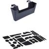 imageJDMCAR Center Console Organizer and Liner Accessories Black Trim Compatible with Toyota 4Runner Accessories 20102024
