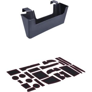 imageJDMCAR Center Console Organizer and Liner Accessories Red Trim Compatible with Toyota 4Runner Accessories 20102024