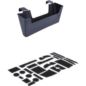 imageJDMCAR Center Console Organizer and Liner Accessories White Trim Compatible with Toyota 4Runner Accessories 20102024