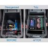 imageJDMCAR Coin Box Organizer and Console Organizer Red Trim Compatible with 4Runner Accessories 20102023 2024