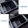 imageJDMCAR Coin Box Organizer and Liner Accessories Red Trim Compatible with 4Runner Accessories 20102023 2024