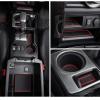 imageJDMCAR Coin Box Organizer and Liner Accessories Red Trim Compatible with 4Runner Accessories 20102023 2024
