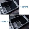 imageJDMCAR Coin Box Organizer and Liner Accessories White Trim Compatible with 4Runner Accessories 20102023 2024