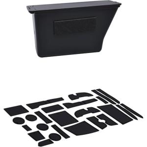 imageJDMCAR Coin Box Organizer and Liner Accessories Black Trim Compatible with 4Runner Accessories 20102023 2024