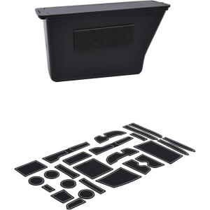 imageJDMCAR Coin Box Organizer and Liner Accessories White Trim Compatible with 4Runner Accessories 20102023 2024