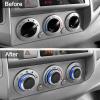 imageJDMCAR Compatible with Toyota Tacoma 20052015 AC Air Conditioning Control Switch Knob Button HVAC Control Knob Tacoma Heater Temperature HVAC Fan Control Knob A Set of 3 Knobs  BlueBlue