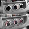 imageJDMCAR Compatible with Toyota Tacoma 20052015 AC Air Conditioning Control Switch Knob Button HVAC Control Knob Tacoma Heater Temperature HVAC Fan Control Knob A Set of 3 Knobs  BlueRed