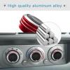 imageJDMCAR Compatible with Toyota Tacoma 20052015 AC Air Conditioning Control Switch Knob Button HVAC Control Knob Tacoma Heater Temperature HVAC Fan Control Knob A Set of 3 Knobs  BlueRed